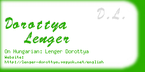 dorottya lenger business card